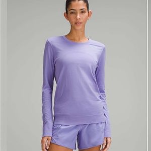 Lululemon Swiftly Tech Long Sleeve (Breeze) *Relaxed Fit size 4 dark lavender